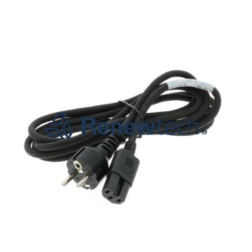 Power Cable, EU Schuko Plug to C15, 1.85M, Black
