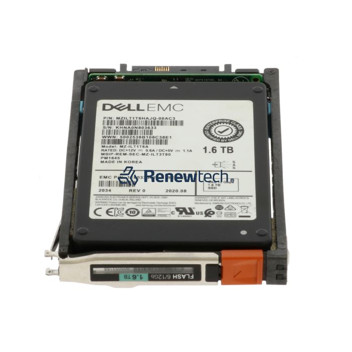 EMC 1.6TB SSD 2.5 SAS 12G UNITY XT